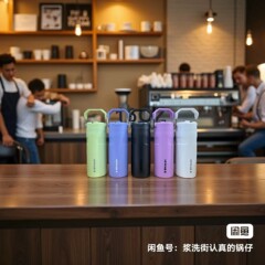 现货跨境史丹利同款拎拎杯保温杯吸管水杯高颜值杯子便携户外冰霸