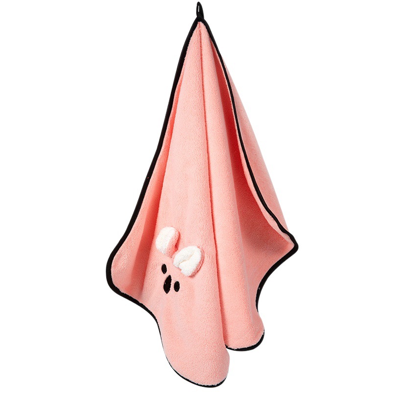Toalla de terciopelo coral engrosada fuerte absorbente de secado rápido toalla de cara linda toalla de secado de pelo del hogar toalla de secado al por mayor