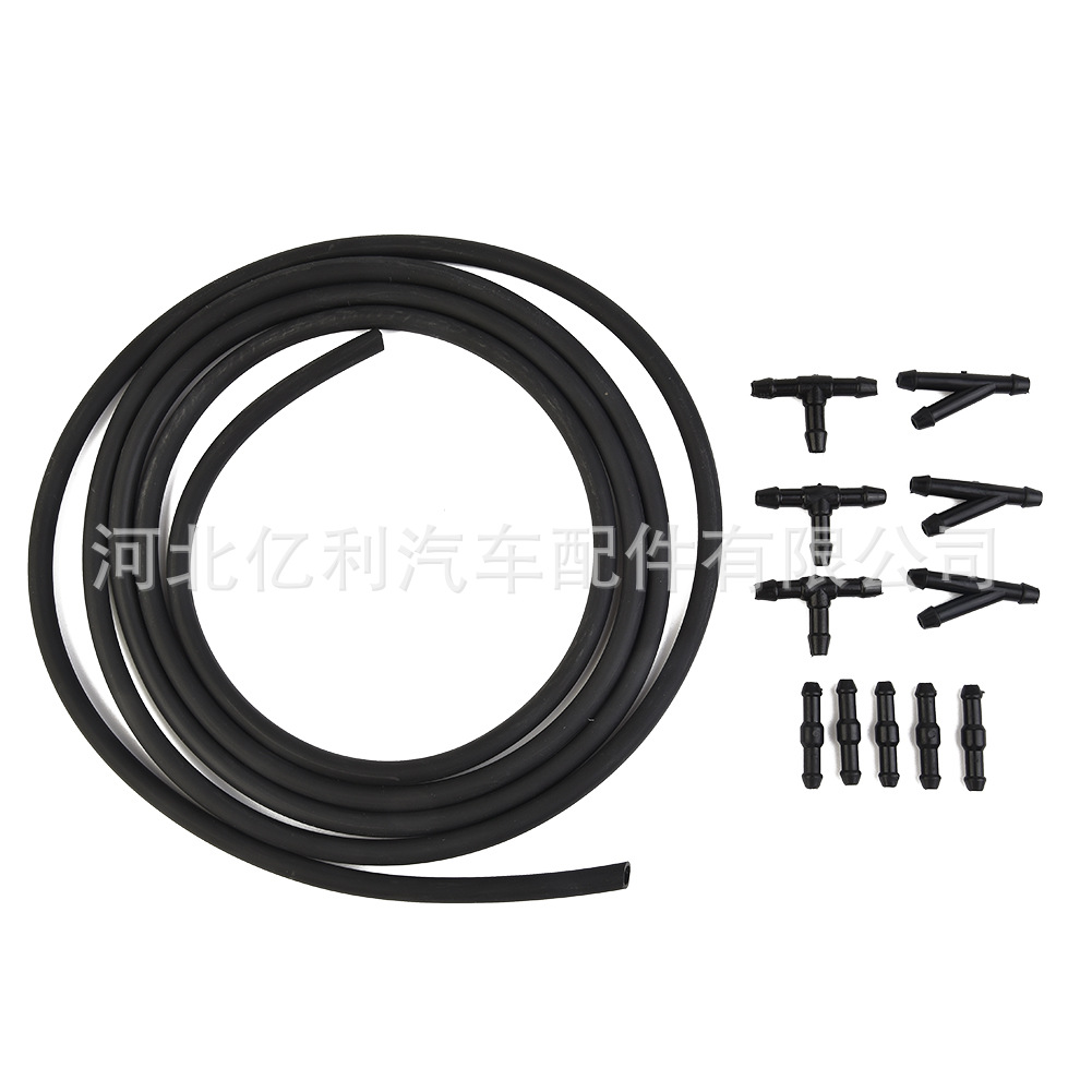 Manguera de pulverización para limpiaparabrisas de coche, tubo de pulverización para limpieza de cristales, manguera de goma para suministro de agua, manguera de lavado DIY, universal 4*7