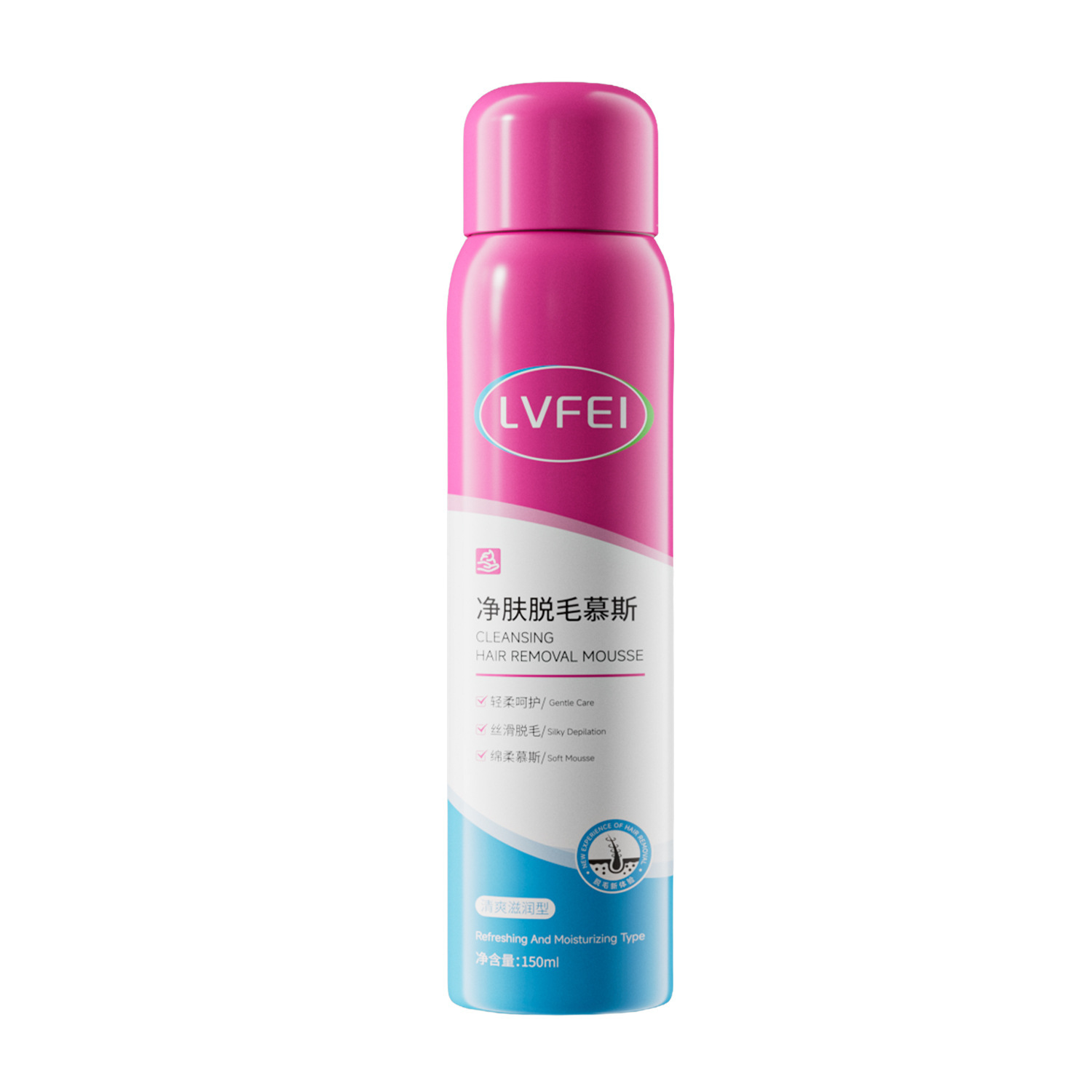 LVFEI pulverización de mousse depilación desechable no permanente depilación corporal sin manchas negras fabricantes