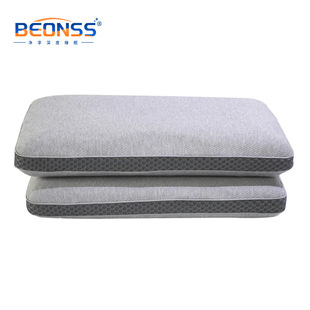 Decompression bed pillow, large size, memory foam pillow, washable knitted cover, soft and supportive