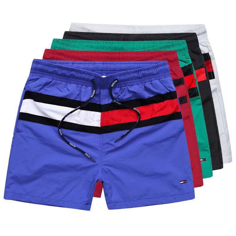 Summer Youth Fitness Stall Beach Surfing Quick-drying Triple Pants Sports Shorts European and American Beach Pants Men