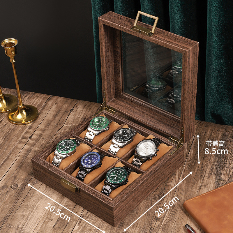 우드그레인 가죽 6포지션 스퀘어 모델(내부 소프트 베개)