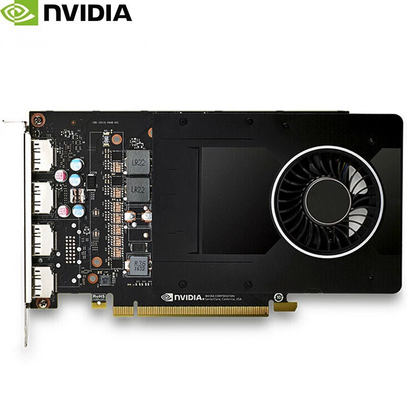 Профессиональная видеокарта Nvidia Quadro P2000 5GB GPU для графики и моделирования