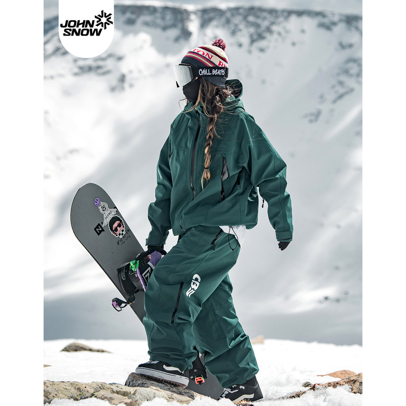 Ski Suit Set for Women and Men, Fully Rubberized, Loose-Fitting, Waterproof and Windproof, Xinye Ski Jacket Ski Suit Set for Women and Men, Fully Rubberized, Loose-Fitting, Waterproof and Windproof, Xinye Ski Jacket