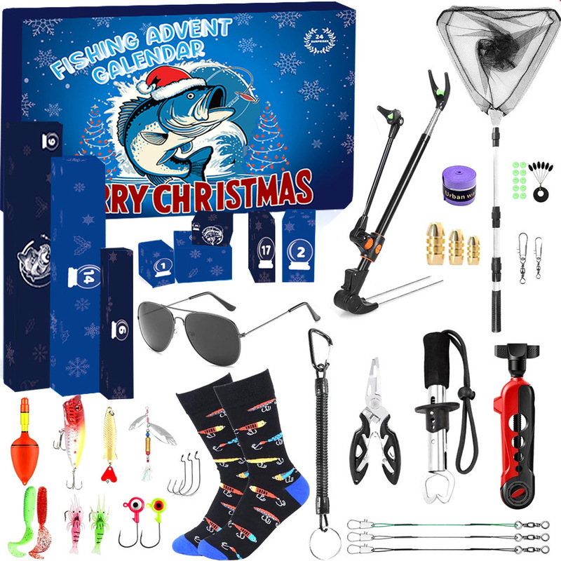クロスボーダー新品釣りセットアウトドア釣り道具用品DIY父の日クリスマスカウントダウンブラインドケースバッチ|undefined