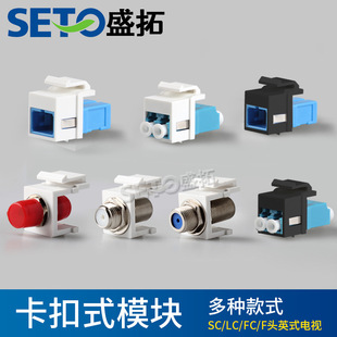 Shengtuo buckle module fiber optic large port SCLCSTFC coupler flange adapter information panel accessories