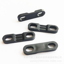 龙三厂家供应CLT-6一字压线板 平面圆角压线夹塑料线卡孔距16mm