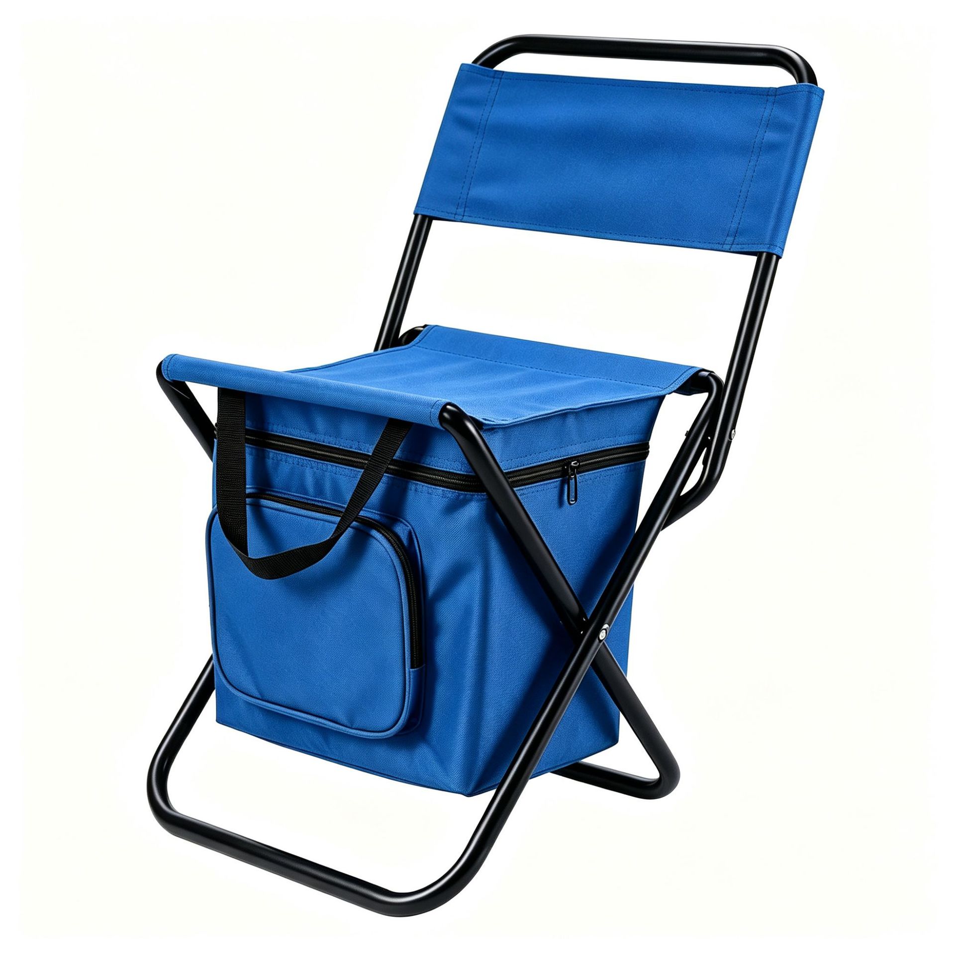 Silla plegable portátil ultraligera para acampar con taburete Maza de pesca en paquetes de hielo fuertes y duraderos con respaldo al aire libre transfronterizo