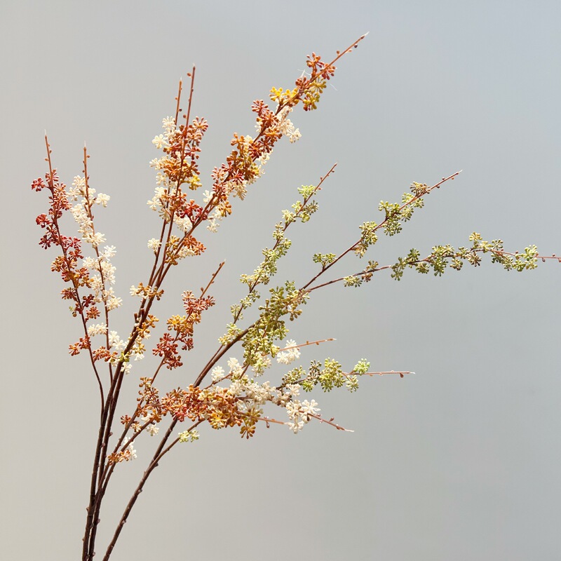 Containing Yang Simulation Autumn Color Millet Fruit Millet Orchid Flower-arranging Material Milanese Fruit Home Living Room Interior Decoration Fruit Branches