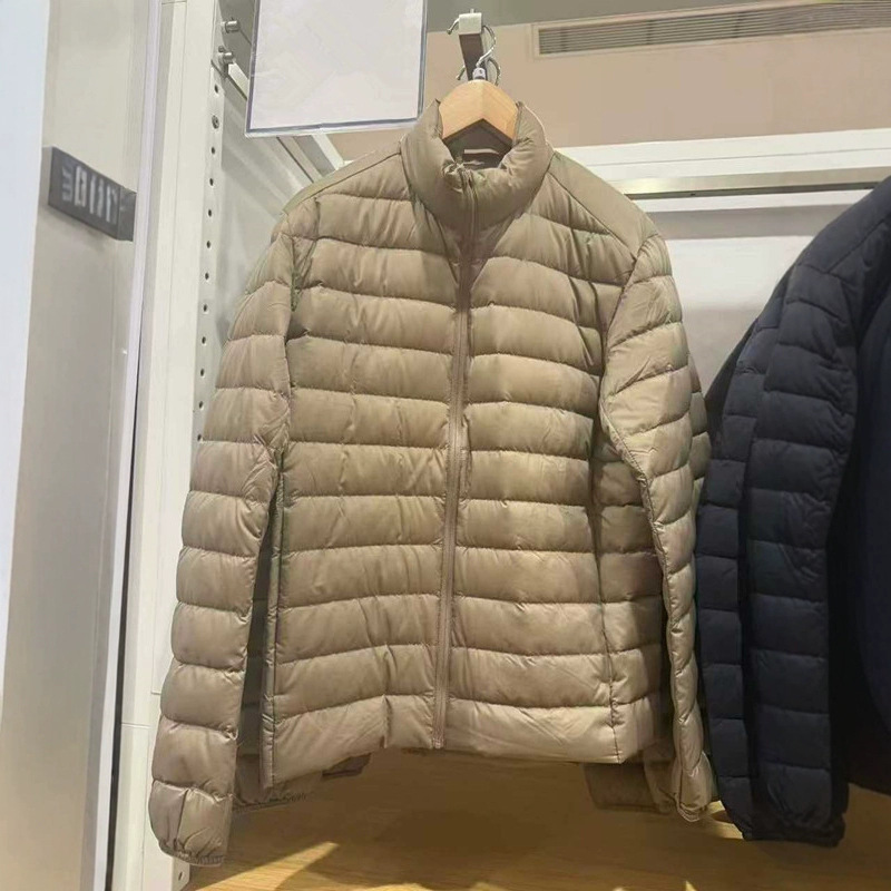 Japanese-Style Fitting Room New High-End Lightweight down Jacket, Lightweight Hooded Stand Collar Jacket, Plus-Size Coat for Men 478273