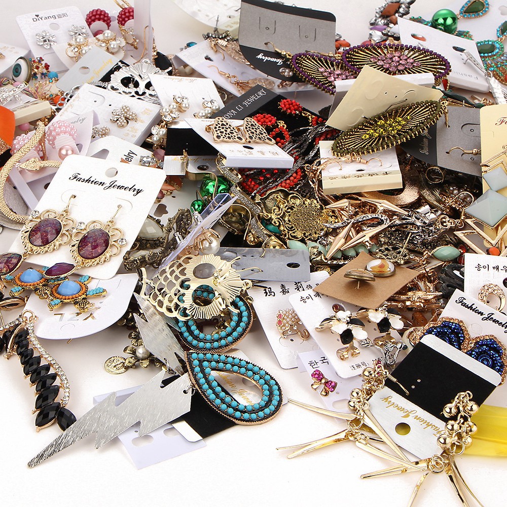 Special earrings low price clearance Korean version of ear jewelry stall wholesale Taobao wish AliExpress small gifts