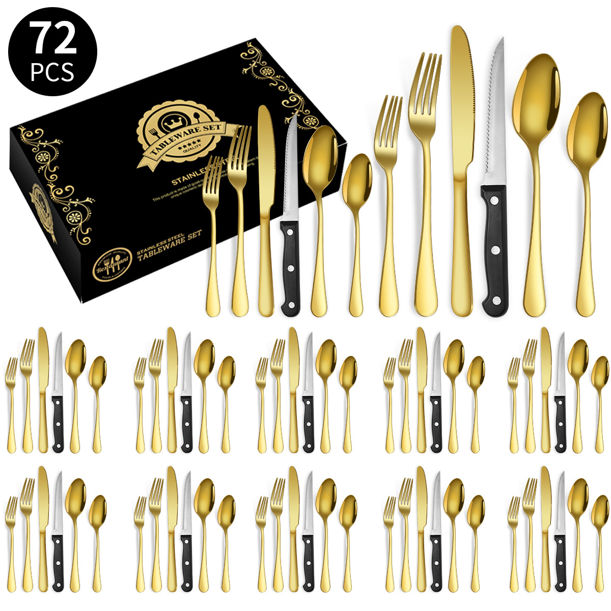 골드 72 장 세트/12 분