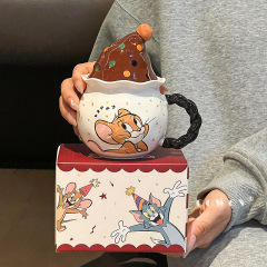 猫和老鼠联名马克杯新款高颜值水杯办公室咖啡杯陶瓷杯子生日礼物