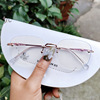 Retro ultra light glasses, decorations, Korean style