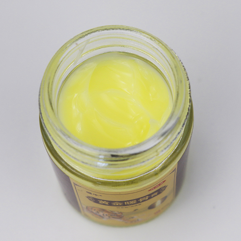 Golden Warm Bone Heat Moxibustion Pain Relief Ointment External Warming Herbal Paste 50g Jar preparation
