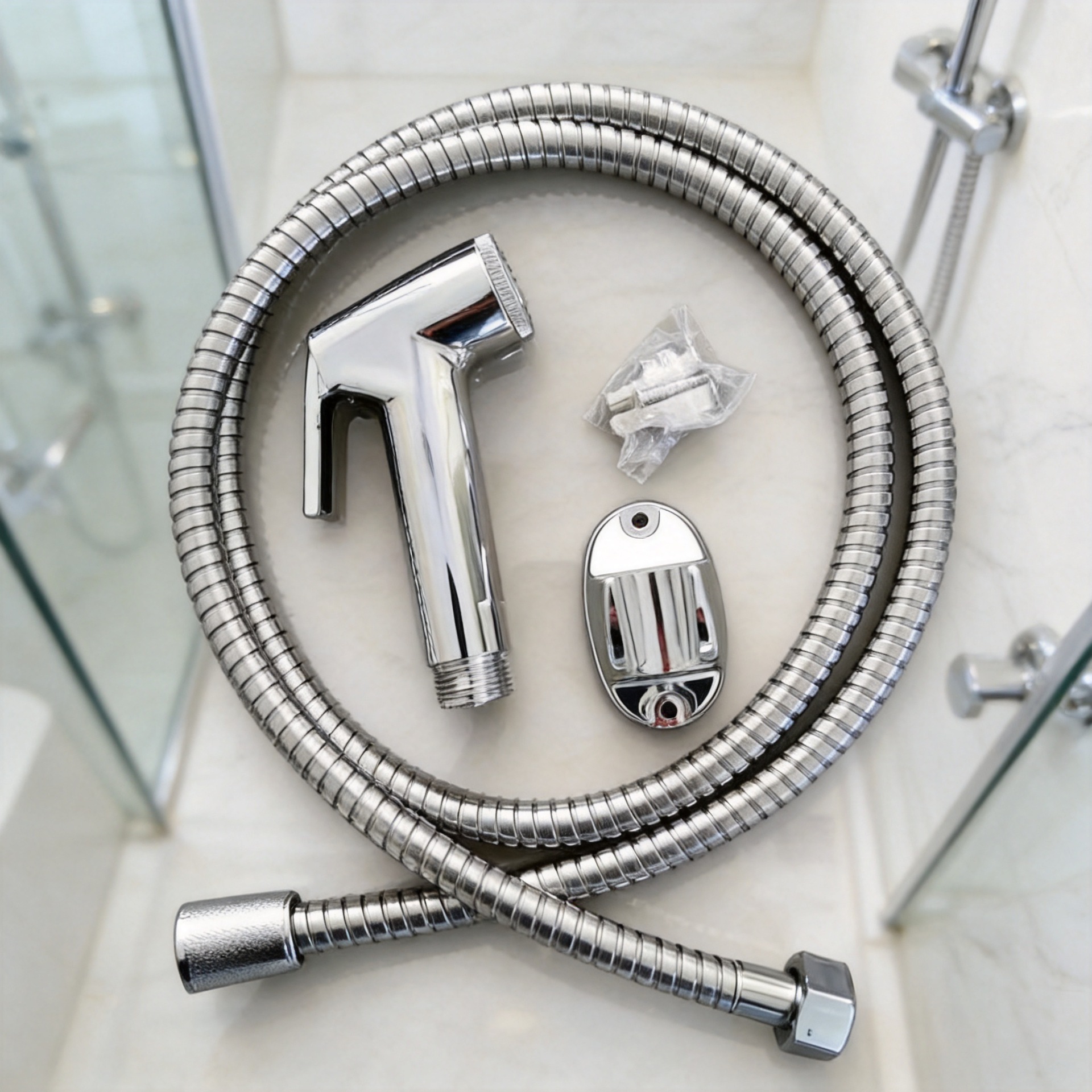 Handheld showerhead ABS angle adjuster swivel elbow shower hand spray angle adapter connector