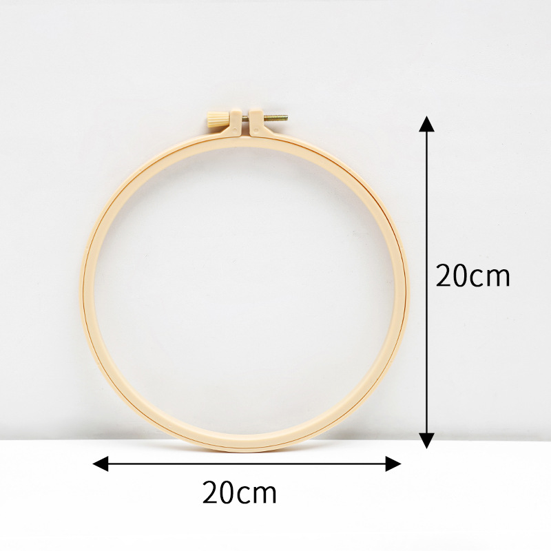 De bambú-como el bordado de plástico estiramiento bordado anillo bordado soporte bordado marco grande, mediano y pequeño tamaños