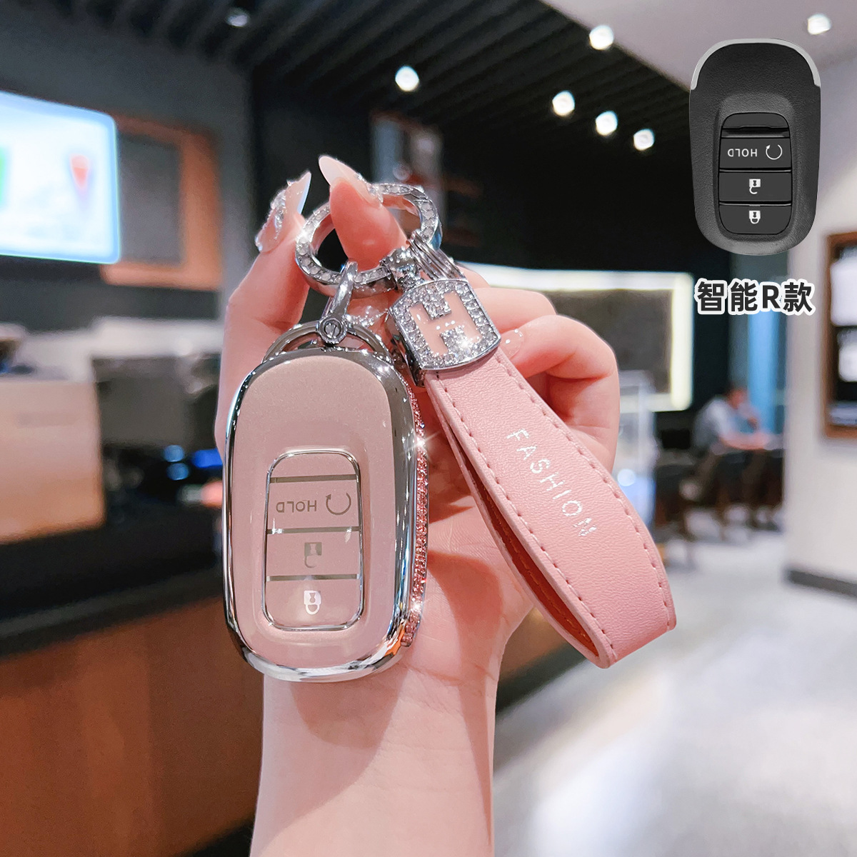 Suitable for the Key Cover on the Picture Crv Eleventh Generation Civic Accord Xrv Car Haoying Hrv Male 2024 New High-End Bag