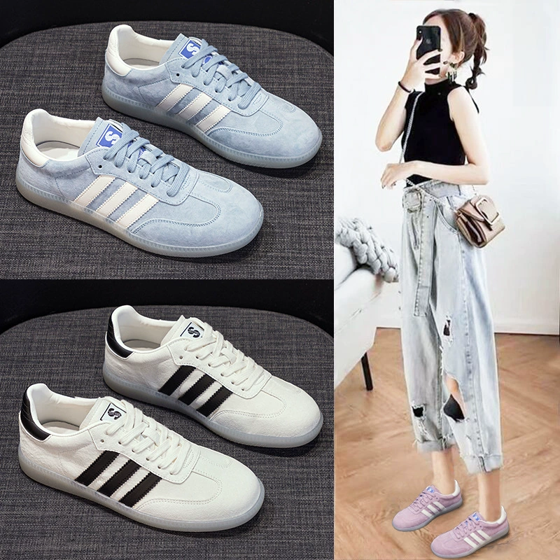 Модные женские плоские туфли на толстой подошве в корейском стиле 2025, новые белые туфли, летние нишевые оригинальные кроссовки, стильная женская обувь