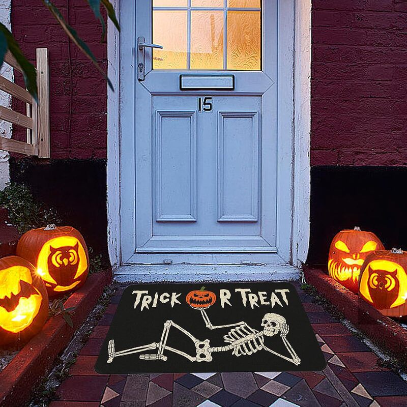 ハロウィンフロアマット、玄関ドアマット、浴室吸水性フットマット、ホリデーデコレーションマット、TEMUドロップシッピング|undefined