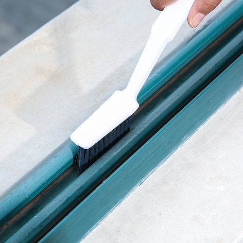 Japanese multi-functional gap brush corner grout cleaning brush tile brush window groove track cleaning brush hard hair