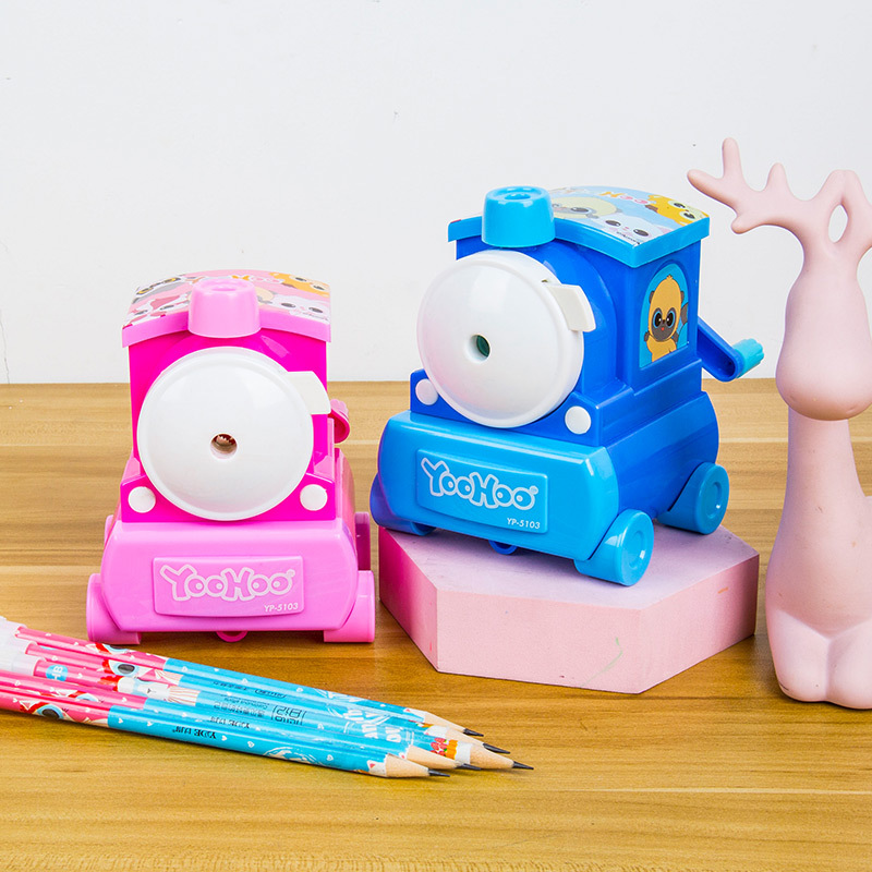 5103 Locomotora Escuela primaria Aprendizaje Papelería Sacapuntas Graduación de la escuela primaria Regalo Sacapuntas Sacapuntas Cortador grande Sacapuntas