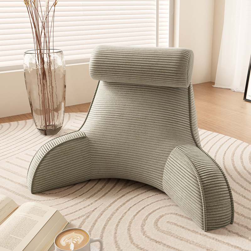 코듀로이-허리베개-라이트브라운