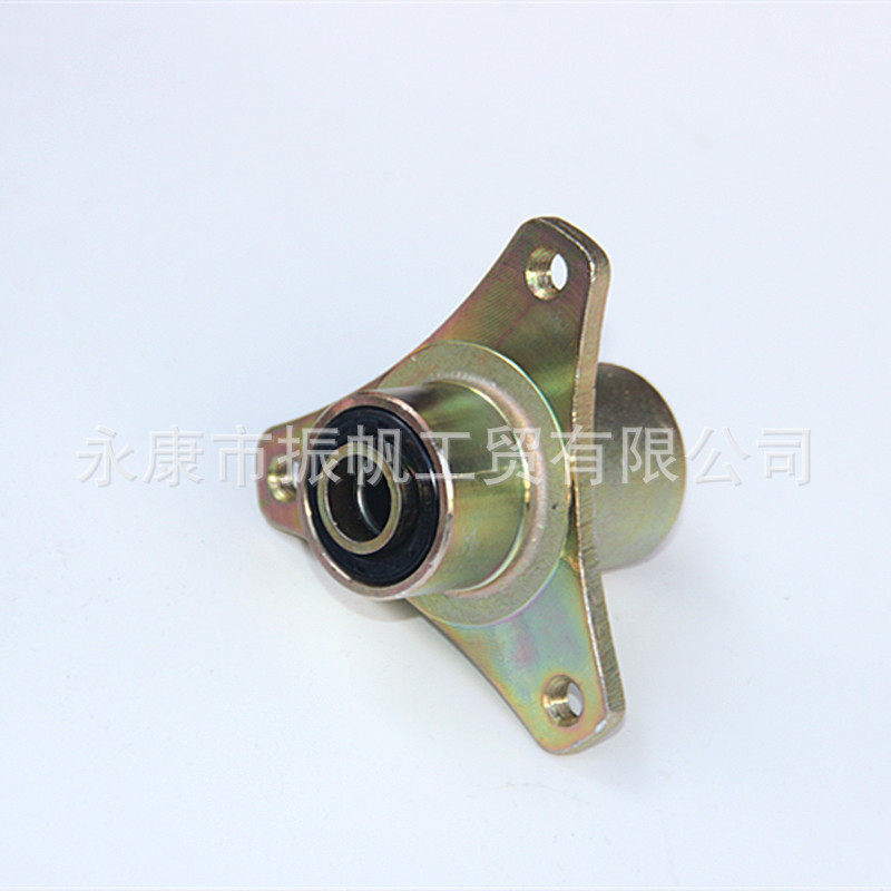 DIY Custom-Made Go-Kart Front Wheel Hub Mount, Modified Atv Bearing Mount with 3-Hole Flange 6/ 7inch Steel Rim Disc