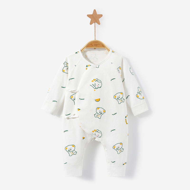 Bebé recién nacido Ropa Primavera, Otoño e Invierno masculino y femenino recién nacido base 0 caliente 3 meses puro algodón monje traje bebé mono image 7