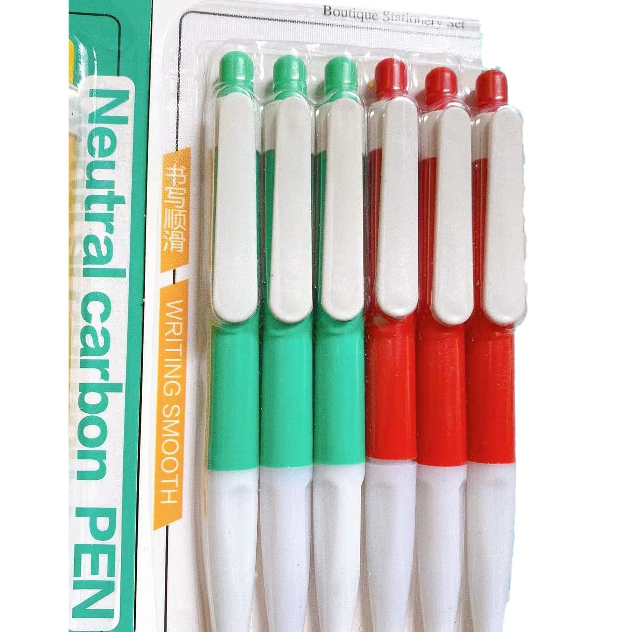 2 tiendas de 6 bolígrafos de escritura de oficina herramientas de escritura tarjetas de plástico de absorción de oficina de estudiantes lotes comerciales