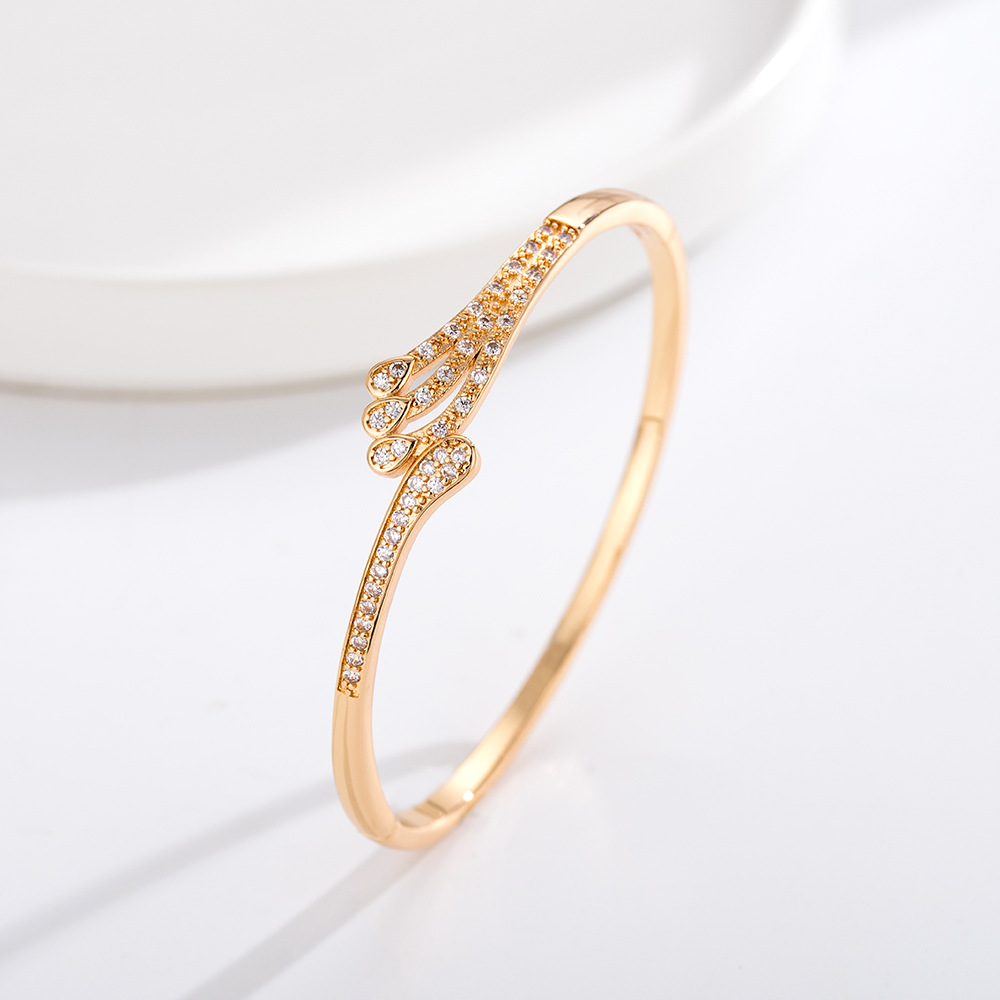 Seiko full diamond angel wing brazalete ligero lujoso temperamento de moda versátil pulsera alta sensación al por mayor