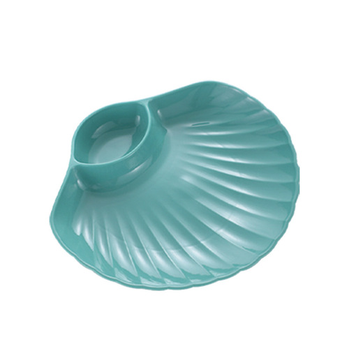 Source Factory Creative Dim Sum Dumpling Plate Shell Snacks Snacks Dipping Sauce Fruit Candy Bone Dishes Plastic