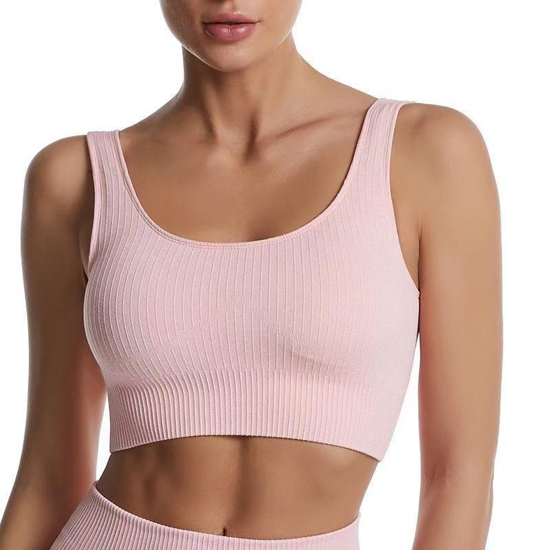 Europa y los Estados Unidos a punto transfronterizo de gran tamaño sujetador antichoque fitness chaleco de poliestireno bra ancho cinturón de hombro ropa de yoga