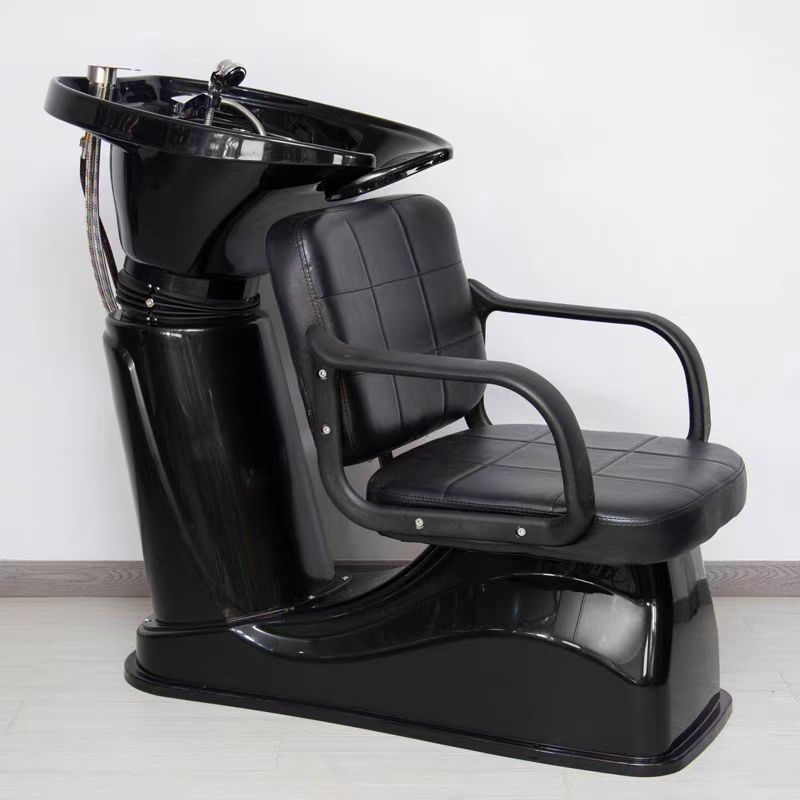 Cama de lavado de cabello semi-recostada, silla de lavado de cabello sentada, salón de belleza, cama de lavado de agua, salón de peluquería especial, cama de perforación de spa