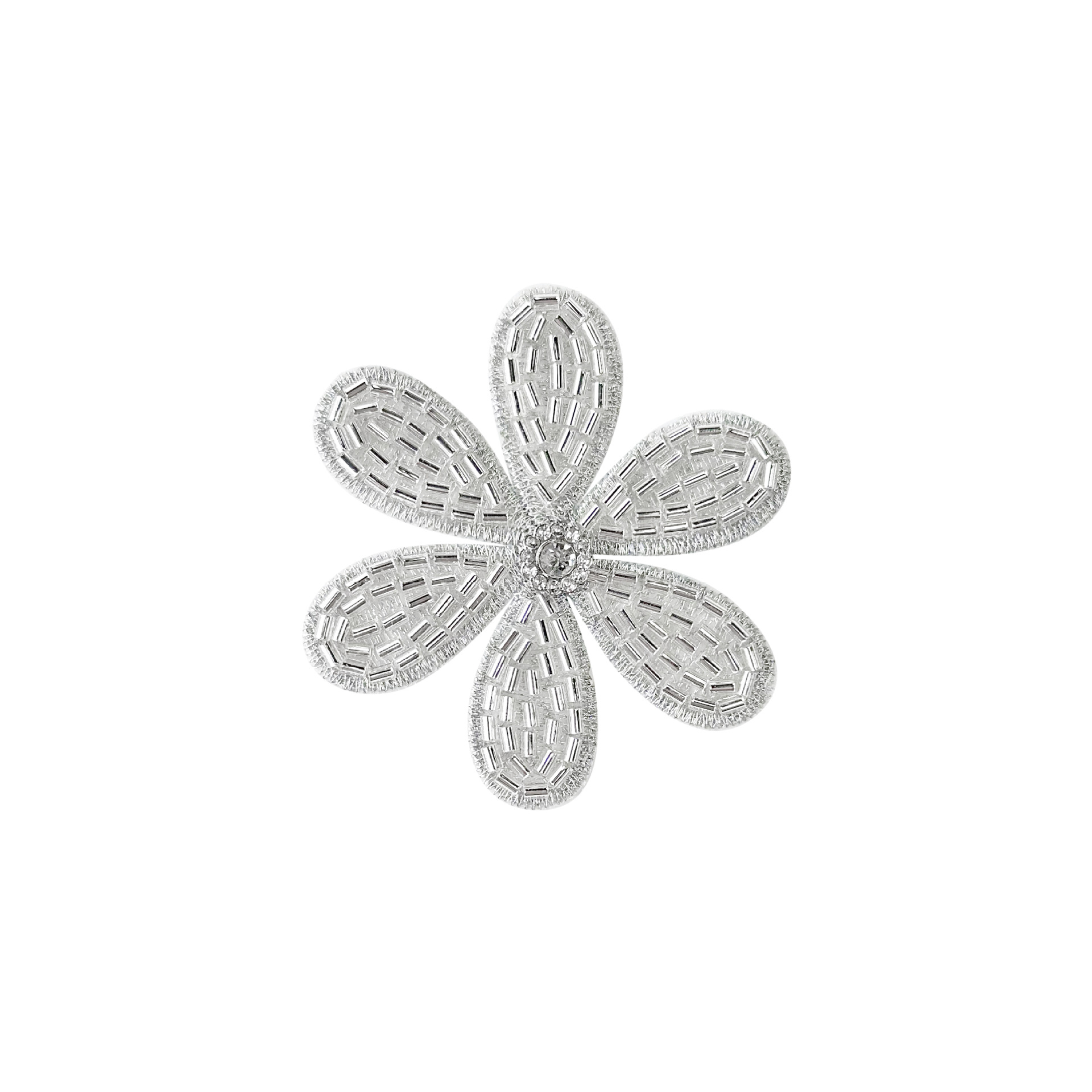 Venta caliente transfronteriza 7,5 cm cuentas 6 pétalos flores pequeñas todo fósforo verano zapatos, sombreros, bolsos, sombreros, accesorios para el cabello, accesorios pequeños