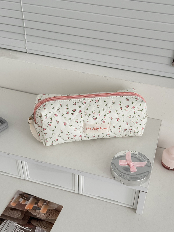 クロスボーダーピーチピンクローズ化粧品袋新しい高価値新鮮な花インスタイル大容量ポータブルトイレタリーバッグ|undefined