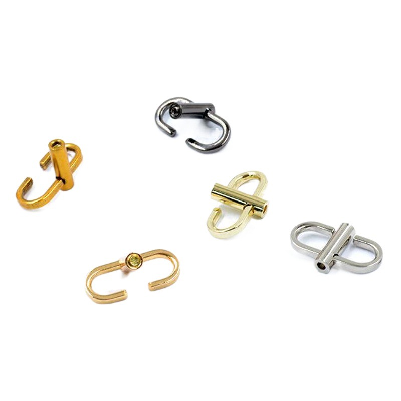 Chain Adjusting Buckle Metal Chain Belt Adjusting Buckle Multicolor Belt Shortening Buckle Bag Chain Length Adjusting