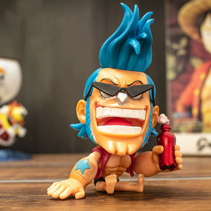 Q версия One Piece Datou Luffy Sonjo Bayes Emperor Doll Doll Blind Anime Swing Pack wholesale