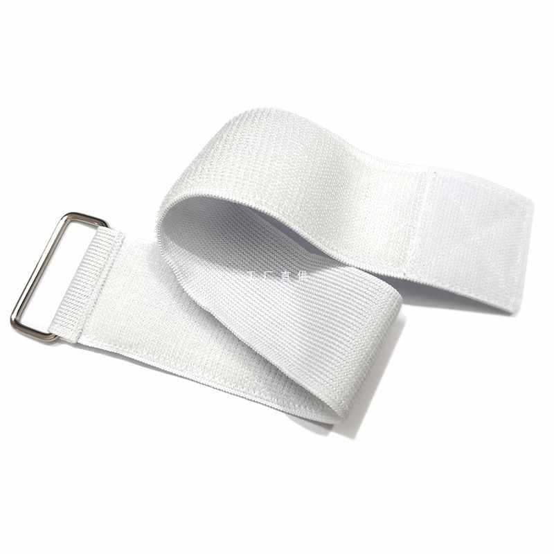 6E3X魔术贴弹力松紧带束腰带反扣自粘带扎带白色弹性绑手绑腿绑带