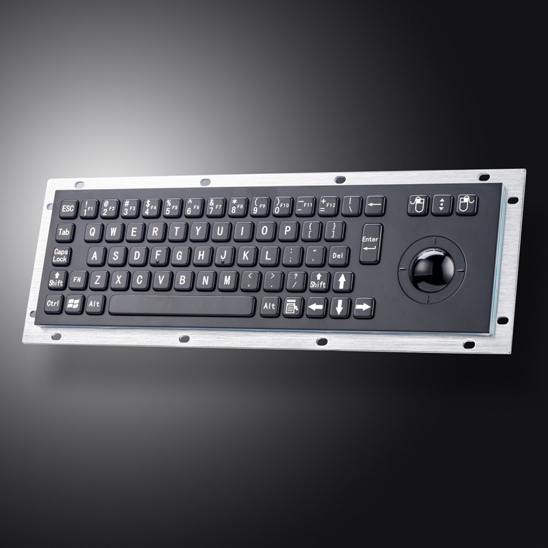 Davo D-8636G-B stainless steel metal industrial electrophoresis black keyboard automatic mechanical equipment keyboard