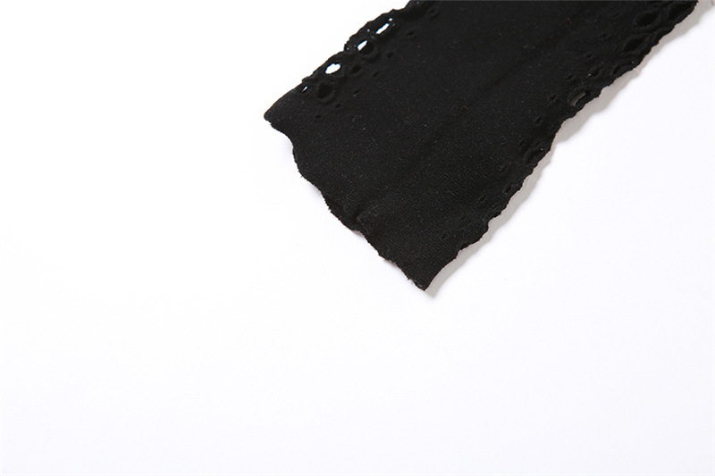 Feng 2023 Abito corto attillato a maniche lunghe a vita alta con collo cavo lavorato a maglia sexy nuovo da donna estivo 2023_voghion.com