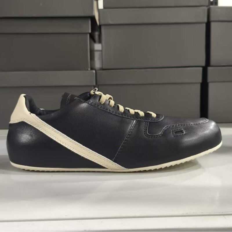 New European and American Style 2026 Low-Top Men's Shoes, Sports Casual Slip-On Lace-Up Sneakers, Genuine Leather Color-Blocking Design, Export Model New European and American Style 2026 Low-Top Men's Shoes, Sports Casual Slip-On Lace-Up Sneakers, Genuine Leather Color-Blocking Design, Export Model