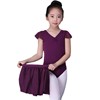 Children's dance clothing practice, ballet girl summer short -sleeved conjoined children's test clothes Chinese dancers dance skirt