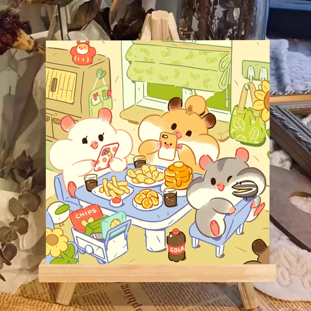 FC725 / 20*20cm背板+颜料+画笔