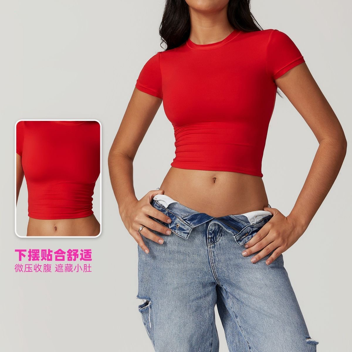 Verano 2026 correr rápido seco camisetas de yoga de manga corta corta camisetas de ejercicios de vestir en Europa y América image 1