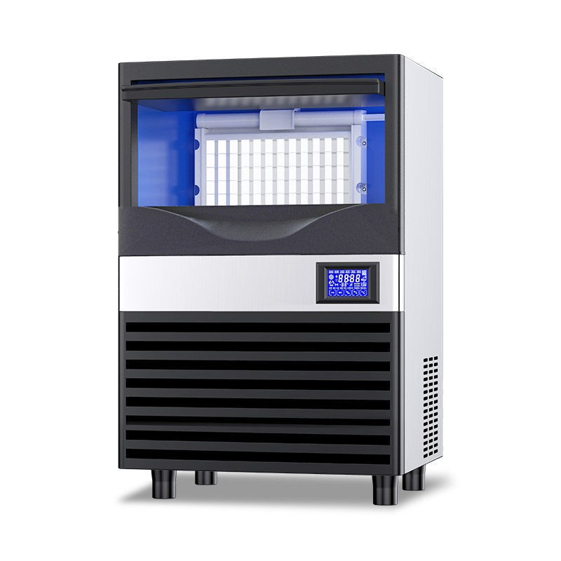 Máquina de hielo Dongbei Haole pequeña tienda comercial de té de leche máquina de hielo cuadrada máquina automática de hielo de barra grande