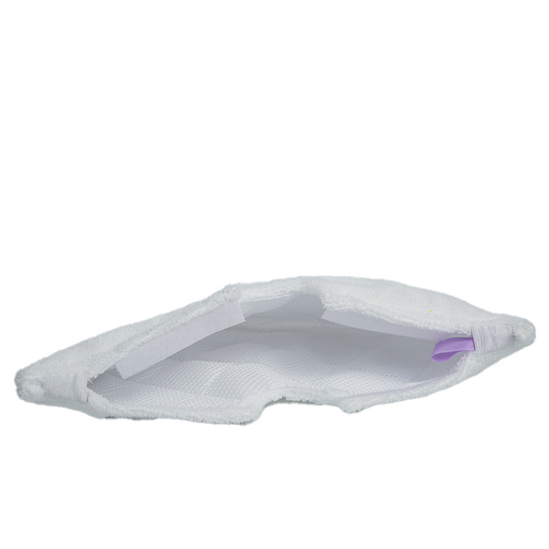 Triangular White Microfiber Steam Mop Cloth Cover, Direct Supply from the Manufacturer, H2O/X5 Replacement Cloth Head Hook-And-Loop Accessories