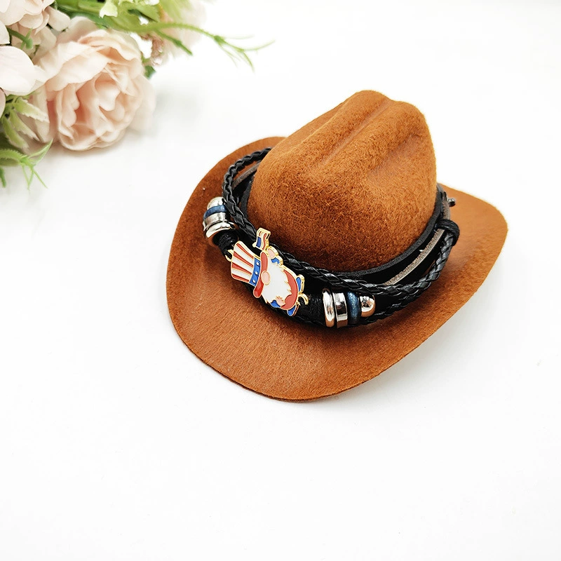 Ковбойская шляпа джентльмена Amazon, мини-шляпа для домашних животных, шляпа для дня рождения, шляпа NIO, автомобиль № 66, шляпа с орнаментом
