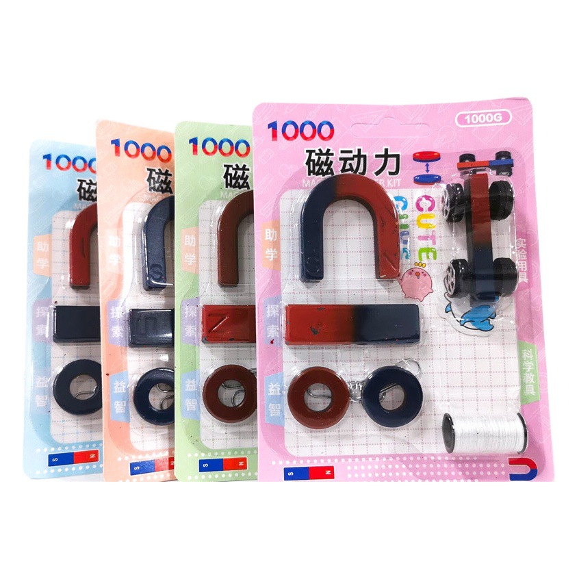 Wholesale creative magnetic power suit primary and secondary school students magnet positive and negative electrode cognitive fun science experiment teaching aids in stock